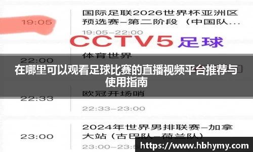 在哪里可以观看足球比赛的直播视频平台推荐与使用指南